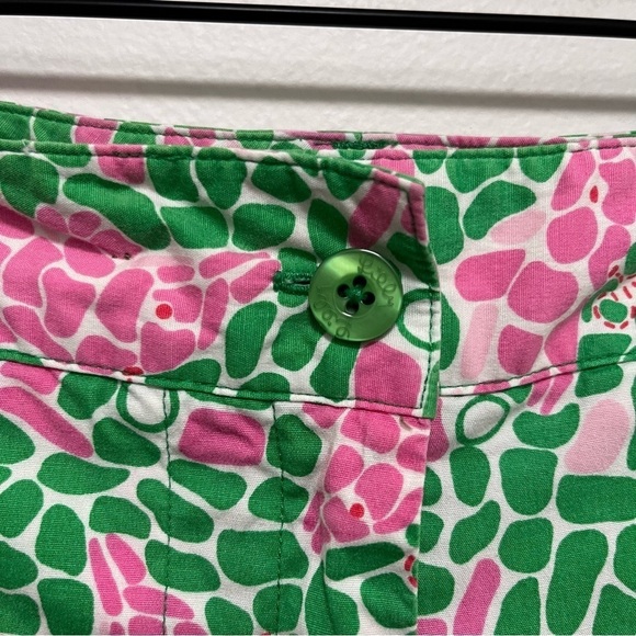 Lilly Pulitzer Vintage Capri Y2K Pants 100% Cotton Dolphin Print Cargo Size 4 - Picture 5 of 10
